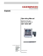 GREISINGER OXY 3610 MP Operating Manual preview