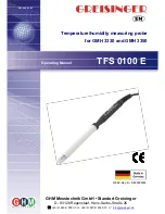 Предварительный просмотр 1 страницы GREISINGER TFS 0100 E Operating Manual