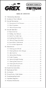 Preview for 1 page of Grex TRITIUM Series Owner'S Manual