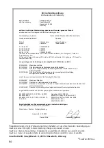 Preview for 64 page of Greyhound SafeLine TV 36-SL Mounting And Operating Manual