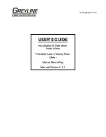 Preview for 1 page of Greyline Instruments MantaRay User Manual