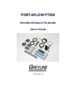 Greyline Instruments PORTAFLOW PT500 User Manual preview