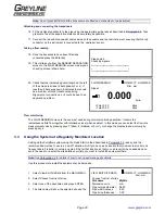 Preview for 20 page of Greyline Instruments PORTAFLOW PT500 User Manual