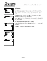 Preview for 12 page of Greyline Instruments PTFM 1.0 User Manual