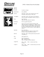 Preview for 13 page of Greyline Instruments PTFM 1.0 User Manual