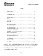 Preview for 3 page of Greyline Instruments SFM 6.1 Installation & Operation Instructions