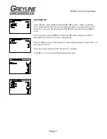 Preview for 11 page of Greyline Instruments SFM 6.1 Installation & Operation Instructions