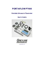 Предварительный просмотр 1 страницы Greyline Portaflow PT400 User Manual