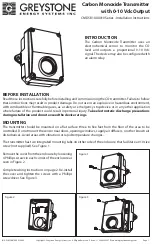 Greystone Energy Systems CMD5B1 010 Series Installation Instructions preview