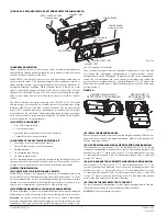 Preview for 2 page of Greystone DSD120 Installation And Maintenance Instructions Manual