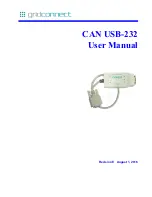 GridConnect CAN USB-232 User Manual preview