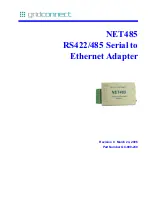 Предварительный просмотр 1 страницы GridConnect Device Server MSS 485 User Manual