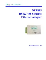 Preview for 1 page of GridConnect NET485 Manual