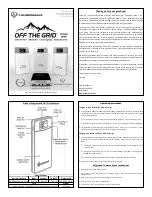 Preview for 1 page of GRIDINTELLECT OFF THE GRID Operating Instructions