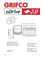 Предварительный просмотр 1 страницы Grifco eDrive +2.0 Installation And User Manual