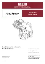 Предварительный просмотр 1 страницы Grifco Fire Shutter Instruction Manual