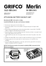 Предварительный просмотр 1 страницы Grifco GLD-BBU24V Manual