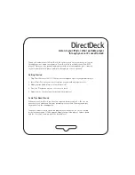 Preview for 1 page of Griffin Technology DirectDeck Quick Start Manual