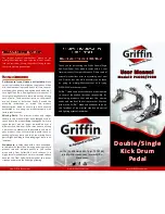 Предварительный просмотр 1 страницы Griffin Technology Double Kick Drum Pedal User Manual