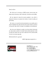 Preview for 2 page of Grifo DENI Manual Of Installation, Use And Maintenance