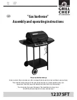 Grill Chef 12375FT Assembly And Operating Instructions Manual preview