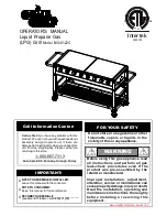 Grill Chef BIG-8122C Operator'S Manual preview