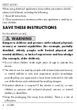 Preview for 8 page of GRILL MEISTER GFGT 433 B1 Operating And Safety Instructions Manual