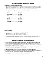 Preview for 16 page of Grill Zone 6305-T Owner'S Manual