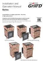 Предварительный просмотр 1 страницы Grill'D Retro Long Installation And Operation Manual