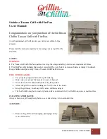 Preview for 1 page of Grillin an Chillin Stainless Tuscan Grill User Manual