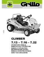 Grillo CLIMBER 7.13 Operator'S Manual предпросмотр