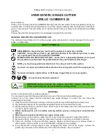 Preview for 7 page of Grillo Climber 9.22 Operator'S Manual