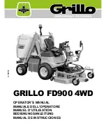 Grillo FD900 4WD Operator'S Manual preview