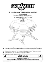 Предварительный просмотр 1 страницы GrillSmith 085-2202-6 Owner'S Manual