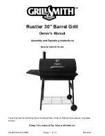 Предварительный просмотр 1 страницы GrillSmith CG2001301-GS Owner'S Manual