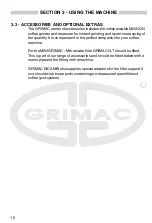 Preview for 12 page of Grimac Minigrimac User Manual