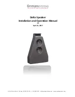 Предварительный просмотр 1 страницы Grimani Systems Delta Speaker Installation And Operation Manual