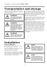 Предварительный просмотр 11 страницы Grindex MAJOR Installation, Care And Maintenance