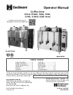 Grindmaster Cecilware CL100N Series Operator'S Manual предпросмотр