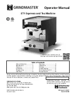 Preview for 1 page of Grindmaster ET1 Operator'S Manual