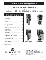 Предварительный просмотр 1 страницы Grindmaster Grind'n Brew-10 Operation And Instruction Manual