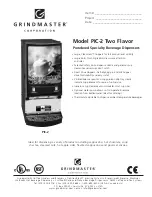 Предварительный просмотр 1 страницы Grindmaster PIC-2 Brochure