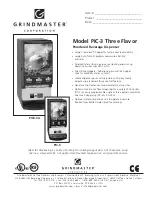 Grindmaster PIC-3 Three Flavor Specifications preview