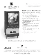 Grindmaster PIC-4 Series Specification Sheet предпросмотр