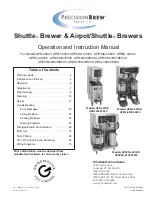 Grindmaster PrecisionBrew APB-330V2 Operation And Instruction Manual preview