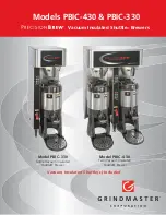 Предварительный просмотр 1 страницы Grindmaster PrecisionBrew PBIC-330 Specification Sheet