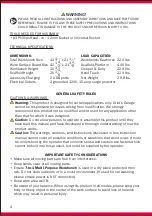 Preview for 2 page of Griots Garage 91582 User'S Manual And Care Instructions