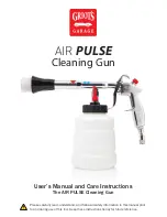Griots Garage AIR PULSE User'S Manual And Care Instructions preview