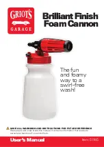 Griots Garage Brilliant Finish Foam Cannon User Manual preview