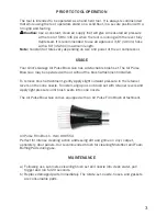 Preview for 3 page of Griots Garage The Air Pulse User'S Manual And Care Instructions